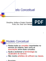 Modelo Conceitual. Disciplina - Análise e Projeto Orientados A Objetos Profa. Dra. Elisa Yumi Nakagawa