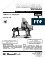 Installation and Operation Manual for Portable Column Lift