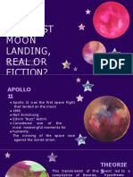 The Firs Moon Landing Real or Fiction