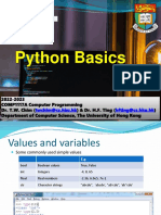 Chapter 2 PythonBasics