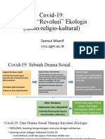 Covid19 Menuju Revolusi Ekologis