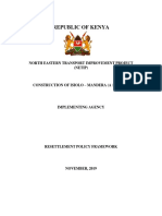 Republic of Kenya: North Eastern Transport Improvement Project (Netip)