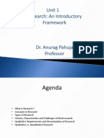 Research Framework: Types and Criteria