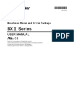 BXⅡ Series USER MANUAL Brushless Motor and Driver Package
