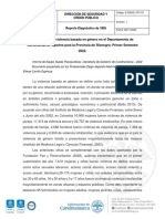 Diagnóstico de Violencia Basada en Género Provincia Rionegro Primer Semestre 2022