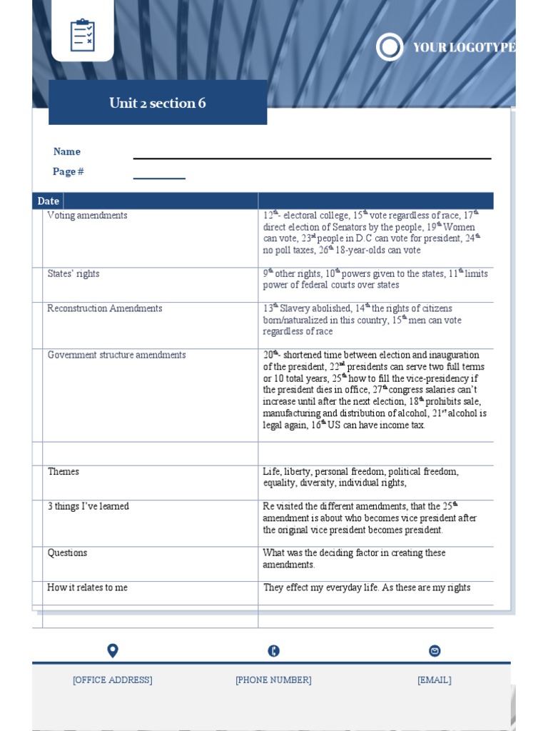 Overview of Voting and Rights Amendments | PDF | Politics