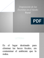 Disposición de Las Excretas en El Medio Rural