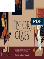 Colorful Vintage Museum Exhibit Painting Illustration History Class Education Presentation