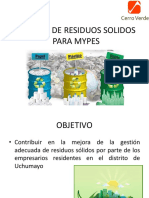 Gestión residuos Mypes Arequipa