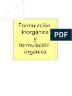 Formulación Inorgánica y Formulación Orgánica