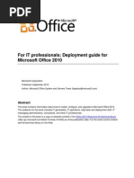 Microsoft Office 2010 Deployment Guide