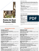 Programa Festes Sant Francesc