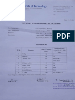 Water Quality Test Report For Primary Health Centre at Chandrala, Mylavaram