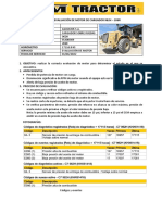 Informe Evaluación de Motor de Cargador 962h - 206r