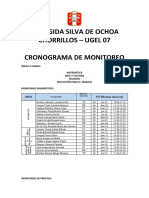 Cronograma de Monitoreo Diagnóstico