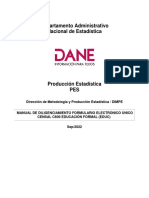 DANE Manual para diligenciamiento del Formulario Único Censal C600 Educación Formal (EDUC