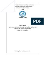 Giáo trình An toàn bảo mật hệ thống thông tin (Ngành - Hệ thống thông tin-Cao đẳng) - CĐ Kinh tế Kỹ thuật TP.HCM - 1379272