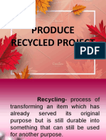 Produce Recycled Project