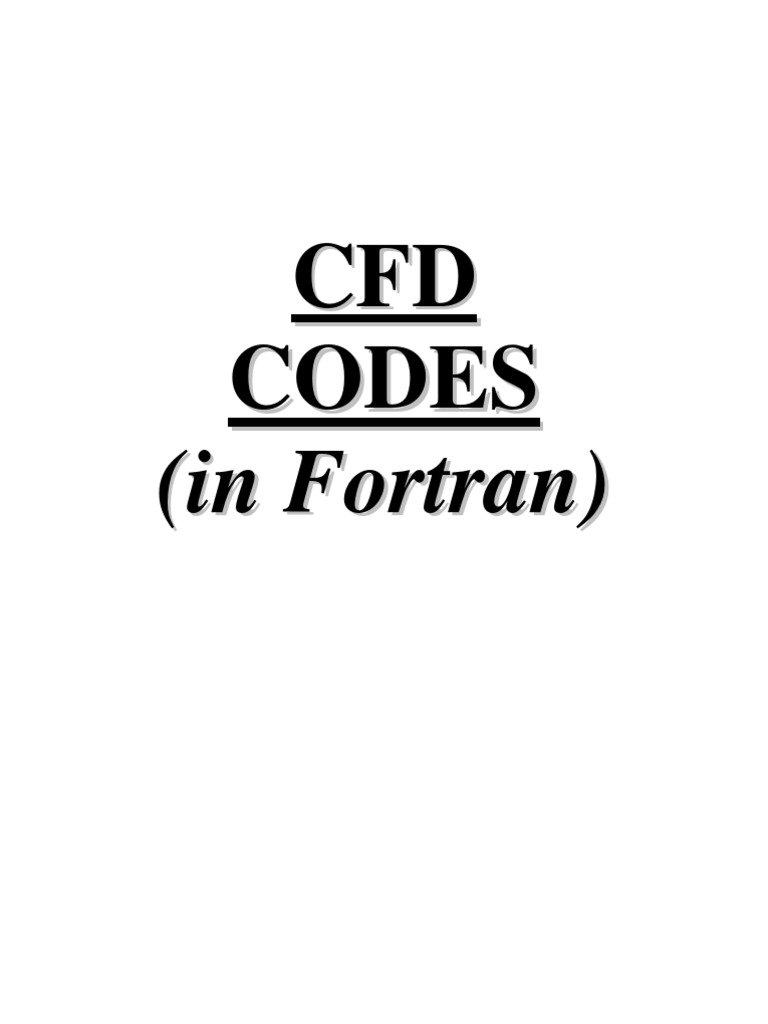 Cfdcodes in Fortran | PDF | Differential Equations | Physics