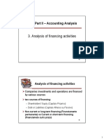 Part II - Financing Activities Analysis