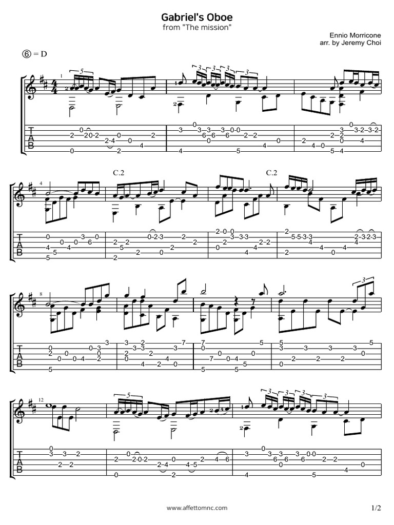 Tab Gabriel S Oboe PDF