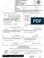 Application For Provisional Certificate