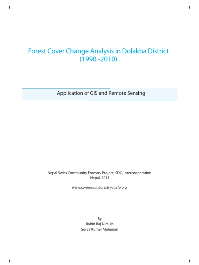 Forest Cover Change Analysis Report | PDF | Geographic Information ...