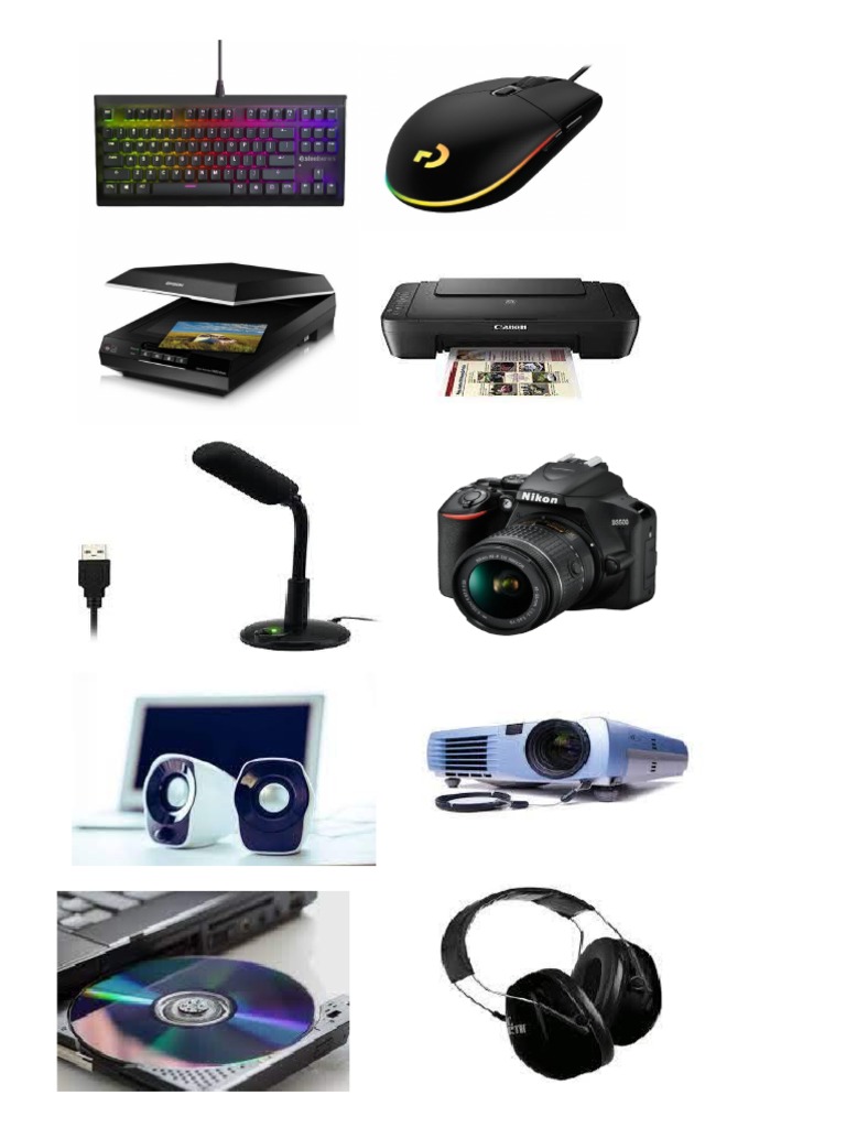 Periféricos de Entrada Salida y Mixtos de La Computadora Imágenes | PDF