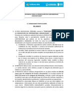 Bases Particulares Concurso Provincial para La Producción de Cortometraje Universitario