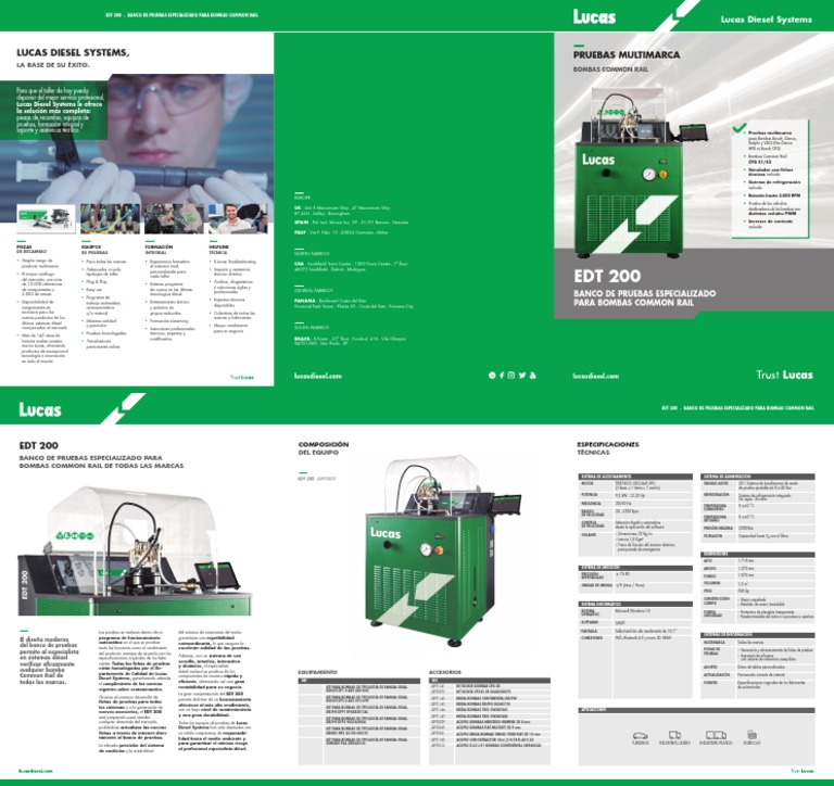 EDT 200: Banco de Pruebas Common Rail | PDF