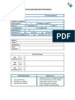 Ficha de Exploración Psicológica - 022438