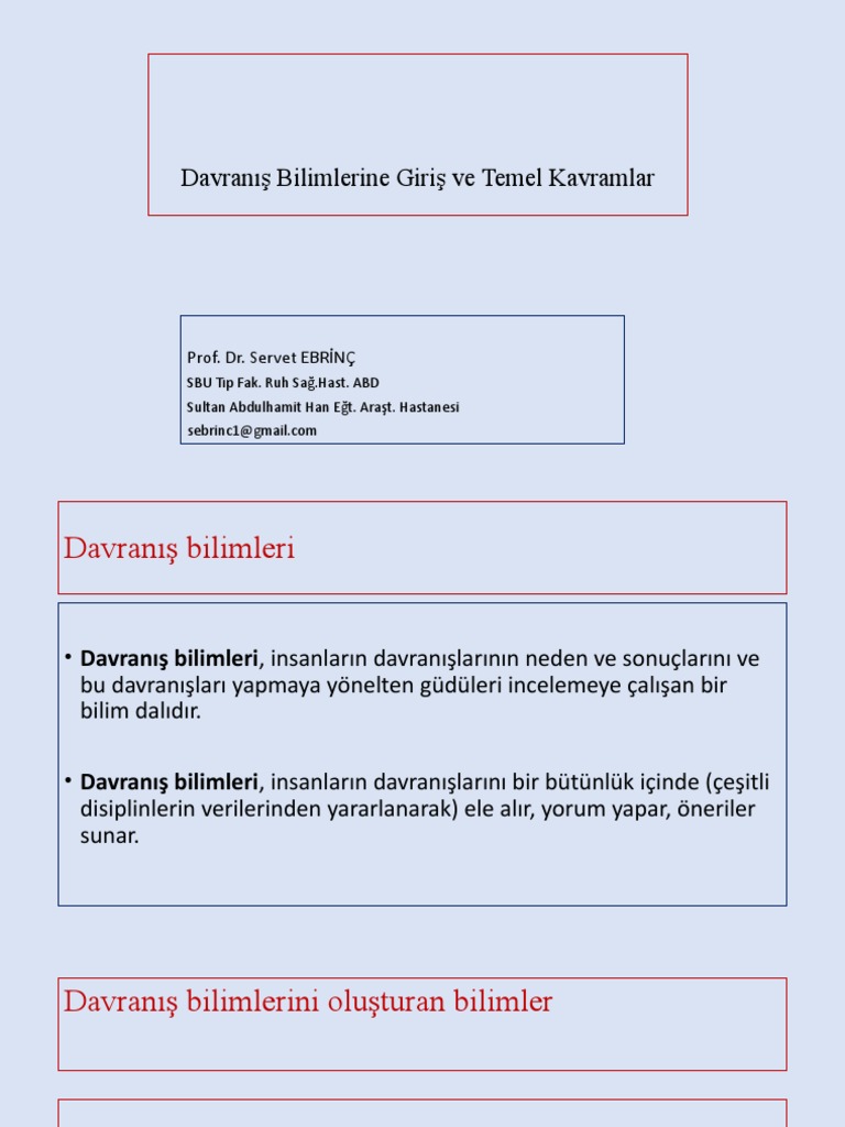 1 Introduction To Behavioral Sciences and Basic Concepts | PDF