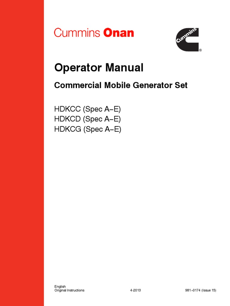 Cummins Onan 12HDKCC.D.G Service Manual PDF Water Exhaust Gas