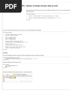Astuce VBA 25_ calculer le nombre de jours dans un mois