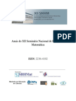 Anais Do XII Seminário Nacional de História Da Matemática ISSN