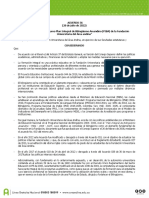 Acuerdo 56 de 28 de Julio de 2022 Nuevo Plan Integral de Bilinguismo Areandina Piba
