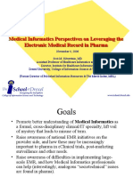 Medical Informatics Perspectives On Leveraging The Electronic Medical Record in Pharma
