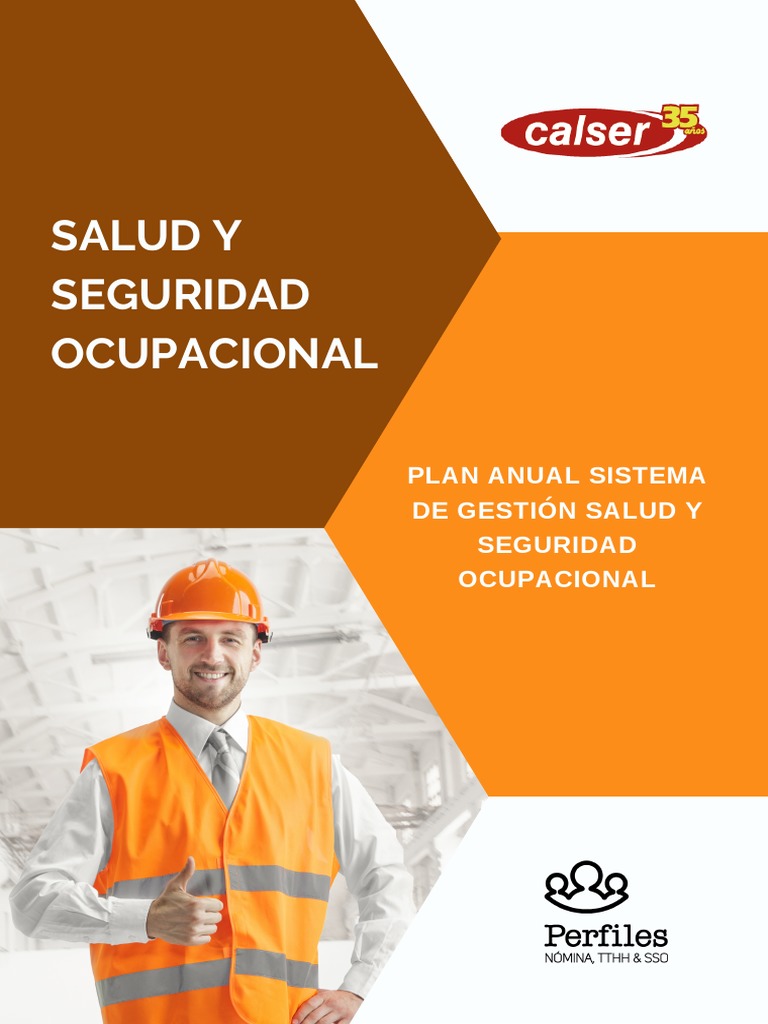 Plan de Salud y Seguridad Ocupacional - Calser | PDF | Seguridad y ...