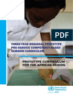 Three-Year Regional Prototype Pre-Service Competency-Based Nursing Curriculum