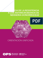 Vigilancia de La Resistencia A Los Antimicrobianos de Neisseria Gonorrhoeae