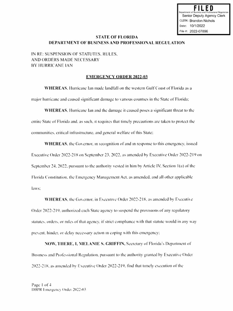 Emergency Order 2022 03 PDF