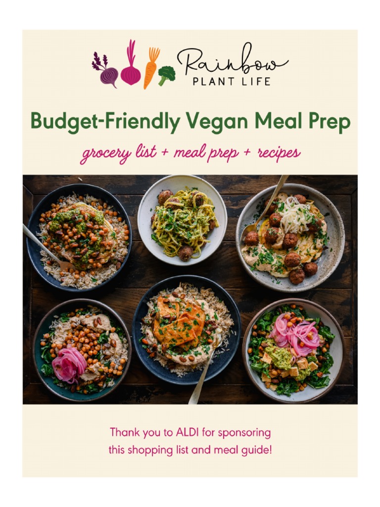 Aldi Meal Prep PDF - 2022 | PDF | Pesto | Tofu