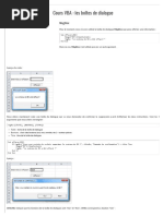 Cours VBA 13_ les boîtes de dialogue