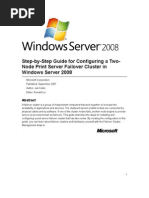 Download Step-By-Step Guide for Configuring a Two-Node Print Server Failover Cluster in Windows Server 2008 by Awais Mirza SN5987731 doc pdf