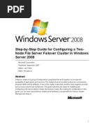 Download Step-By-Step Guide for Configuring a Two-Node File Server Failover Cluster in Windows Server 2008 by Awais Mirza SN5987765 doc pdf
