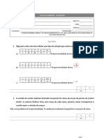 Teste de Avaliação - Corrigenda