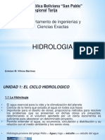 Presentacion Hidrología Unidad I