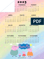 Calendario 2023 Peppa Pig
