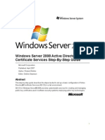 Windows Server 2008 Active Directory Certificate Services Step-By-Step Guide