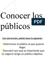 Conocer Los Tipos de Publico